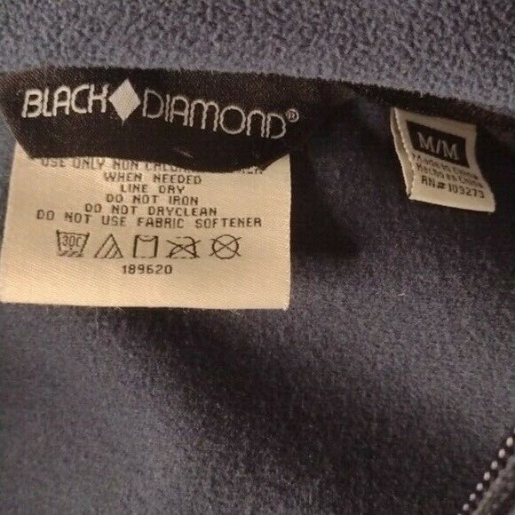 Black Diamond Grey Blue Soft Shell Midweight Winter Jacket Men Medium - Picture 11 of 12